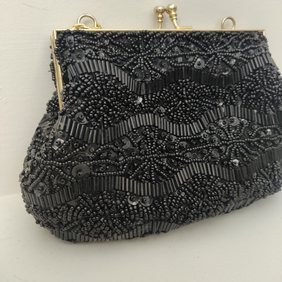 Vintage Art Deco Clutch Purse Wristlet-FREE Ship! - Picture 11 of 13